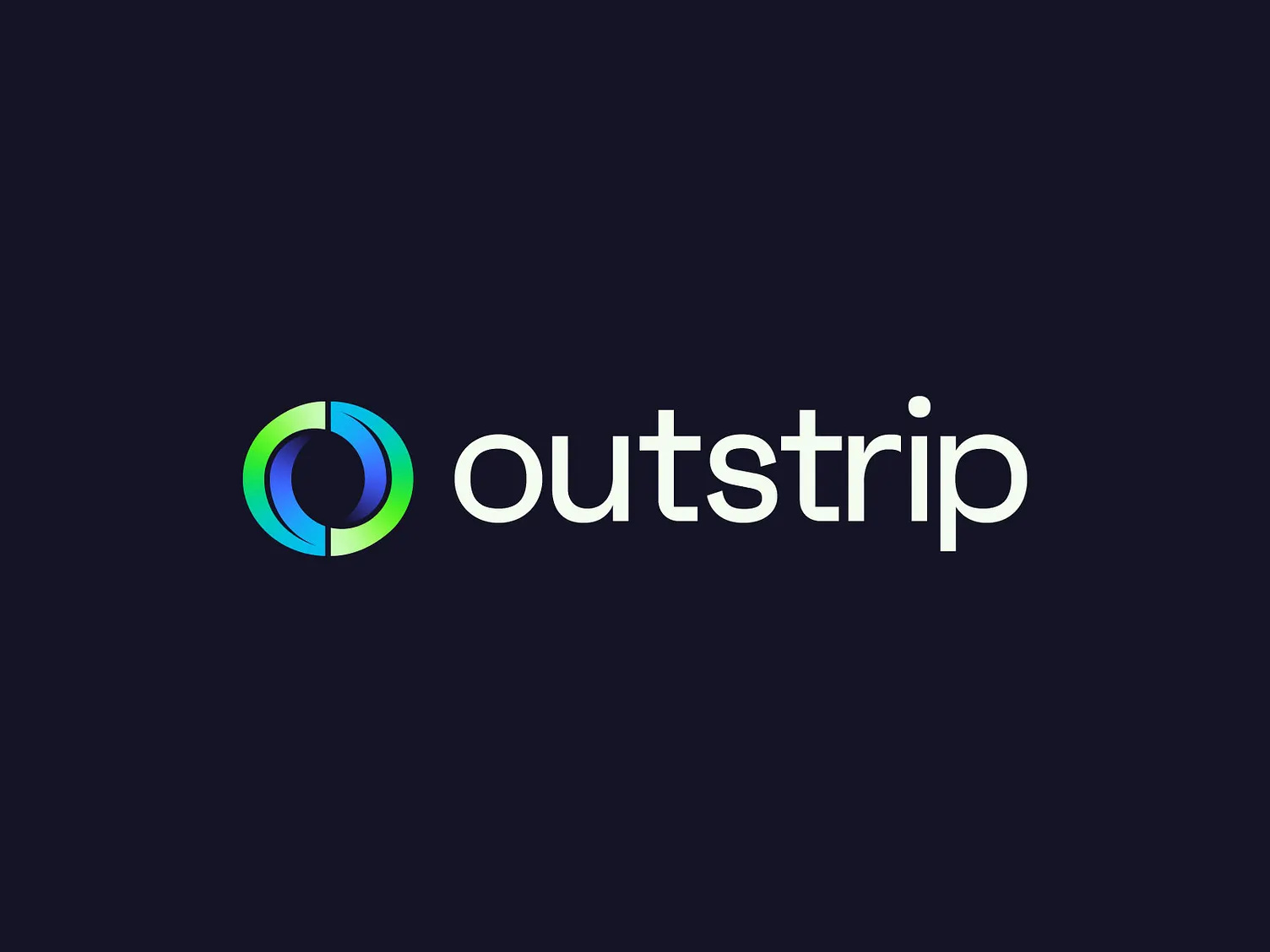 Outstrip - Unused Design agi ai̇ bank branding capital circle finance fintech flow logo loop o o letter out strip tech