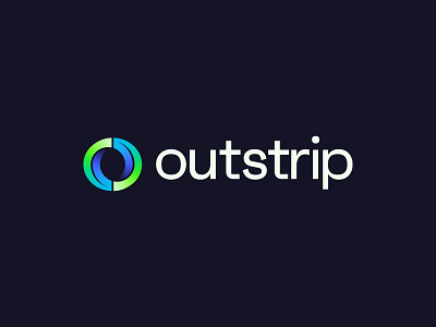 Outstrip - Unused Design agi ai̇ bank branding capital circle finance fintech flow logo loop o o letter out strip tech