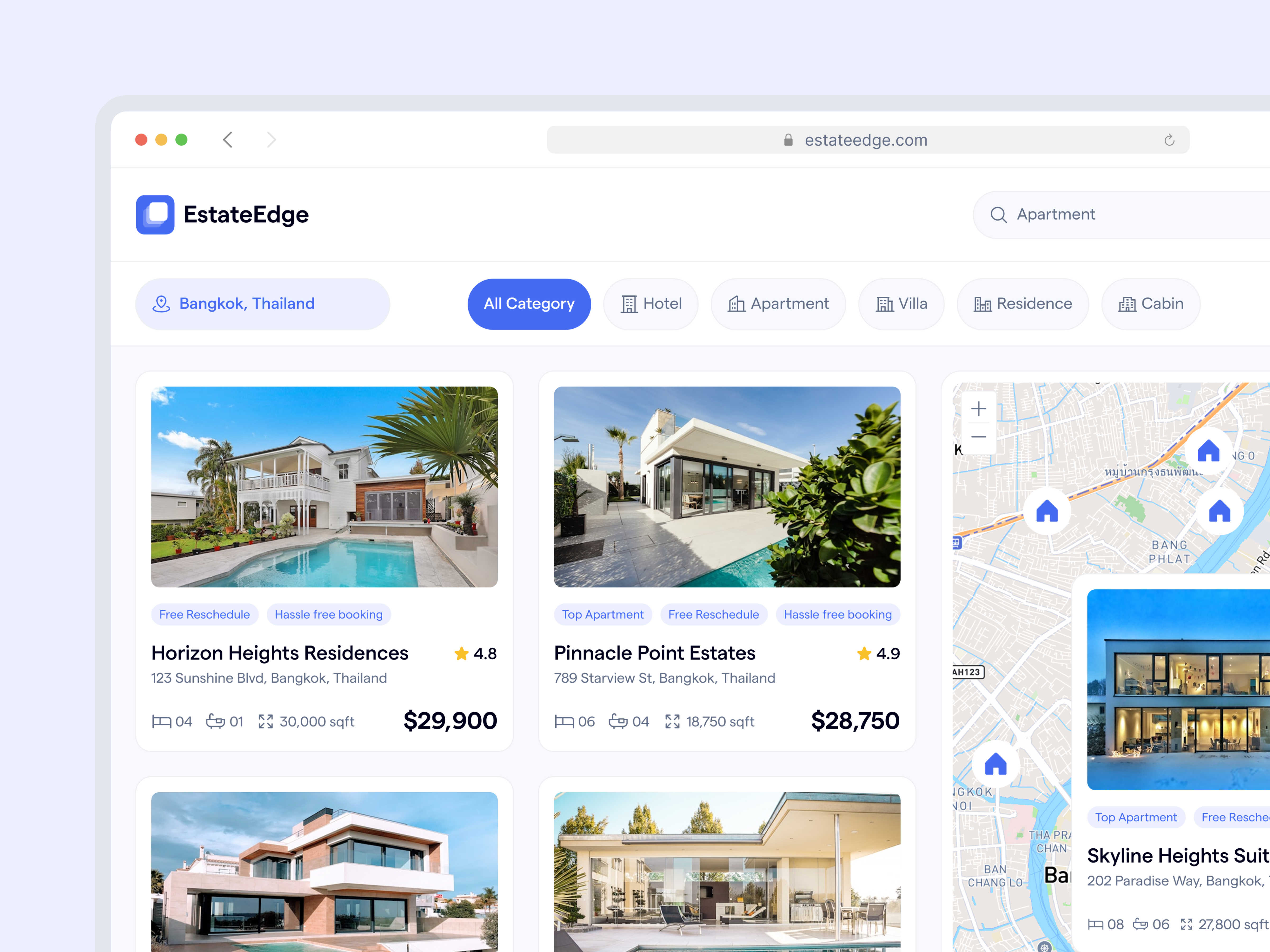 EstateEdge – Smart Real Estate Dashboard UI app dashboard dashboard design dashboard ui dashboard ux real estate real estate app real estate dashboard real estate web real estate website ui design uiux web app