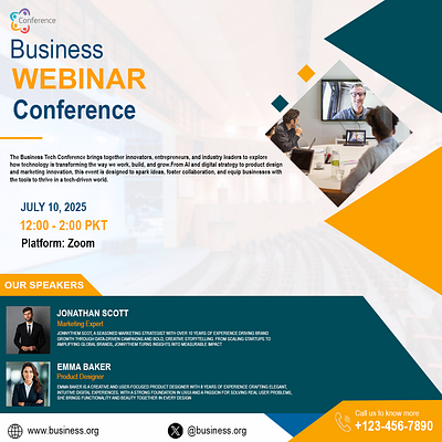 Business Webinar Conference Design ai branding business business conference business poster business webinar business webinar poster conference conference design graphic design technology webinar webinar design webinar poster webinar poster design