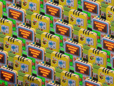 Tetris x GameBoy 3d art blender cartoon design game gameboy isometric product render retro tetris