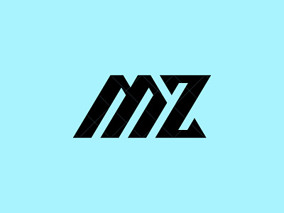 MZ logo branding design digital art graphic design icon identity letter mark logo logo design logos m monogram mz mz logo mz monogram typography vector z