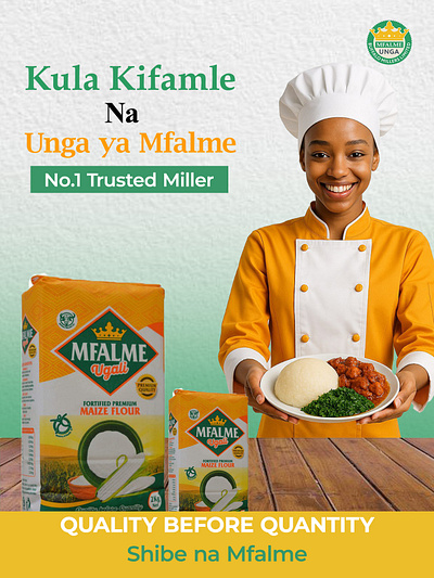 Social media design for Mfalme millers graphic design social media designs