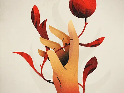 To The Flowers drawing graphic design illustration illustrator vector