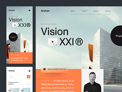 Archon UX-UI design interface product servise startup ui ux web website