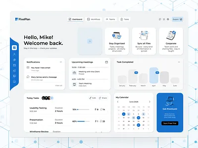 PixelPlan: Better UX Is Making Work Feel Less Like Work calmdesign dashboarddesign humancentereddesign minimalui pixelplan productdesign productivityapp projectmanagement smartassistant taskmanager uiux userfriendlydesign uxdesign workwithoutstress