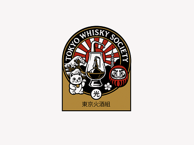 TOKYO WHISKY SOCIETY branding design graphic design icon identity illustration logo marks symbol ui whiksy