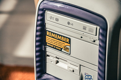 Remember Remember 2000 computer mac remember restart retro sticker store vintage windows y2k