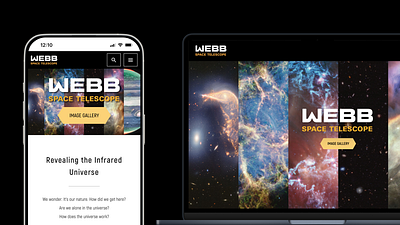 Website Design for webbtelescope.org branding design graphic design logo typography ui ux