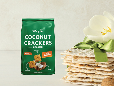 Coconut Crackers Roasted Packaging Design ecommerce elementor pro home papge landing page online store ui ux web web design webdesign website website design