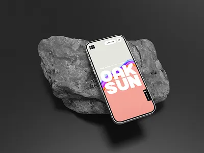 OAKSUN Studio - Website Hero 3d typography animation branding clean design creative studio gradient hero section homepage design interactive design landing page minimal modern ui portfolio website studio website typography ui design user interface web design webflow website design