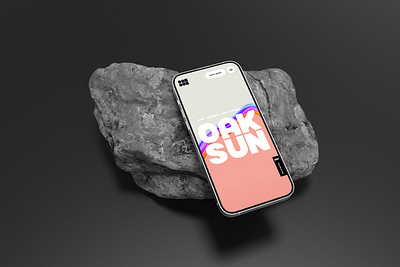 OAKSUN Studio - Website Hero 3d typography animation branding clean design creative studio gradient hero section homepage design interactive design landing page minimal modern ui portfolio website studio website typography ui design user interface web design webflow website design
