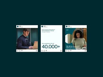 Brightr — Insight-Driven Social Feed b2b brandcontent consulting contentdesign datavisualization feeddesign figma grid insight instagram marketing saas socialmedia storytelling
