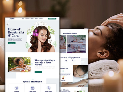 SPA & Care Elementor Website Template design design website elementor elementor website illustration logo ui web design website design wordpress