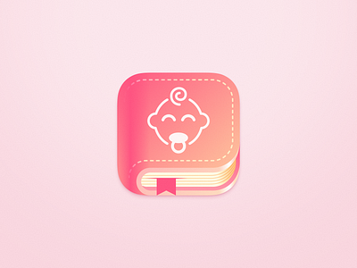 Pregnancy Diary iOS Application Icon app icon application icon icon icon design ios ios icon macos macos icon pregnancy pregnancy diary