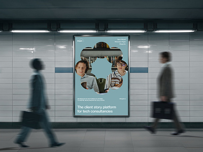 Brightr — OOH Transit Poster advertising b2b brandcampaign branding designmockup minimaldesign mockup ooh outdoorad posterdesign saas storytelling tech transit visualidentity