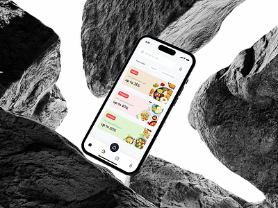 Food Delivery App UI 🍱📲 – Discount Discovery Screen appdesign cleandesign dailyui designinspiration dribbbleshot foodapp fooddelivery mobileappui uidesign ux