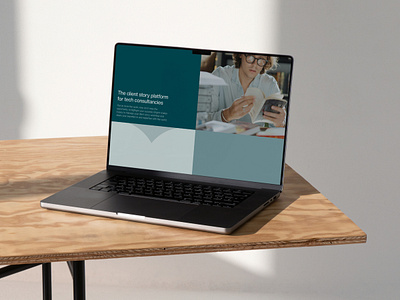 Brightr — Desktop Hero Mock-up b2b branding hero interface landingpage laptop mockup productdesign responsive saas storytelling ui ux webdesign