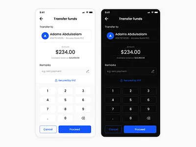 Transfer screen Mobile App UI - Fintech app branding design figma finance fintech illustration landing page logo pay transfer ui ux website