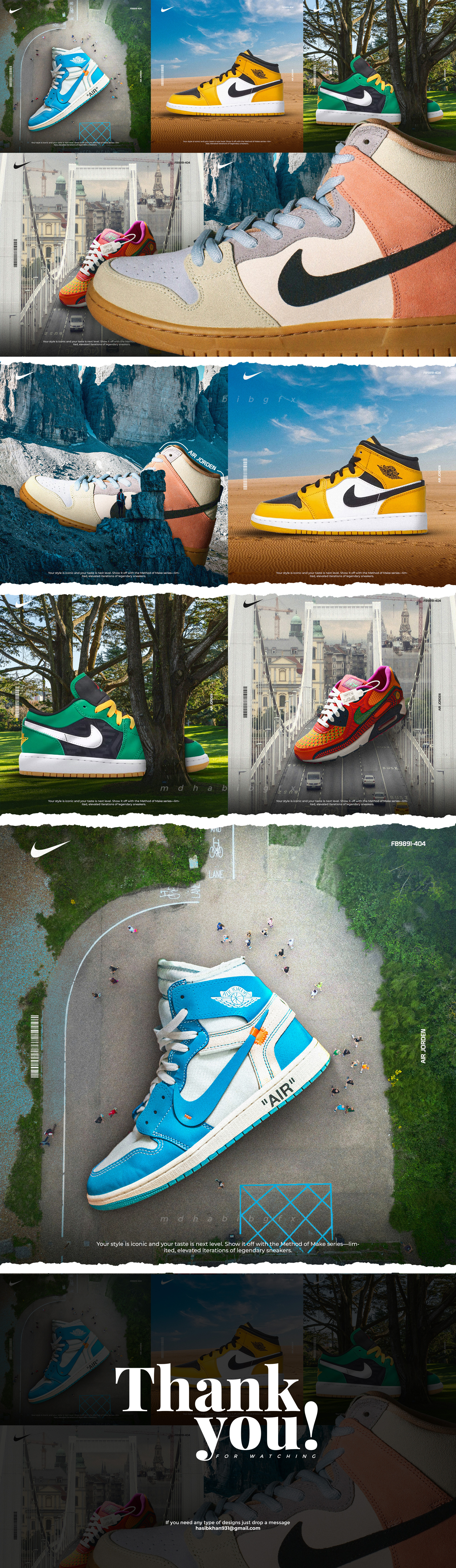 Sneaker Ad Manipulation Design ad design branding graphic design manipulation manipulation ad design poster design sneaker sneaker ad design sneakers design