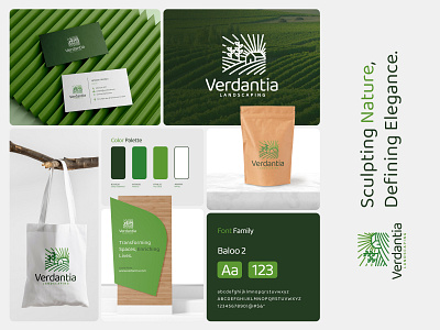Crafting a Brand That Cultivates Nature’s Elegance brand identity branding design graphic design landscaping logo logo design nature