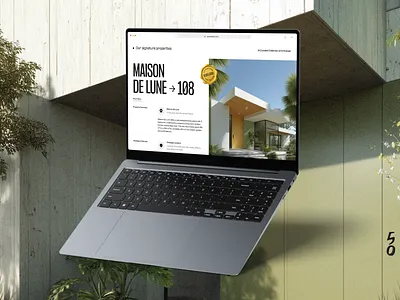 Elegant Property Showcase – Website Exploration architecture desktop exploration landingpage minimalist mobile property realestate ui website