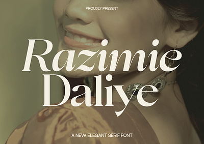 Razimie Daliye beauty brand identity branding classic elegant fashion font font free fonts heading headline lettering luxury magazine package packaging poster serif skincare typeface