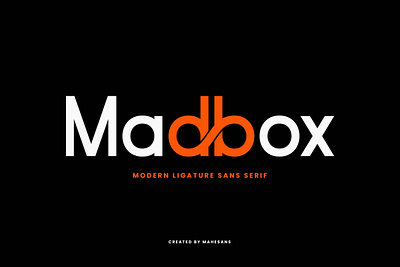 Madbox Typeface branding design elegant font geometric geometry graphic design ligature logo logo design modern rounded sans sans serif serif type type design type face typeface typography