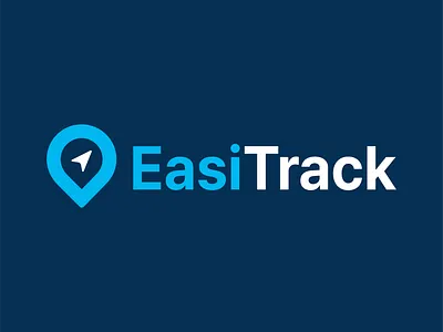 EasiTrack Logo Design branding business logo creative logo easitrack flat logo graphic design letter logo location logo logo logo design minimal logo padel logo track tracking logo typography wordmark logo
