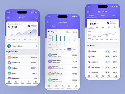 Fintech App Design app app design banking app design figma fintech ui ui ux design ux