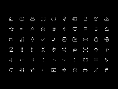 UI Icon Set for Creative Digital Products agency animation blackandwhite branding customvisuals designsystem figmaset graphic design gridicons interfacedesign logo motion graphics product ui uxicons