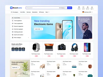 Marketplace template home page alibaba aliexress design e commerce design ebay ecommerce home page mainpage marketplace online shop temu web