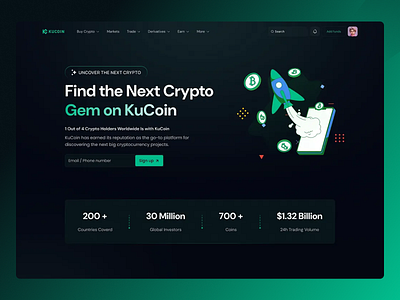 Crypto Website Design app crypto design figma landing page ui ui ux design ux website design