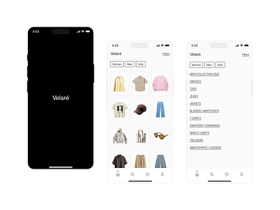 Fashion e-commerce app - Mobile UI app design fashionapp mobileapp ui ux