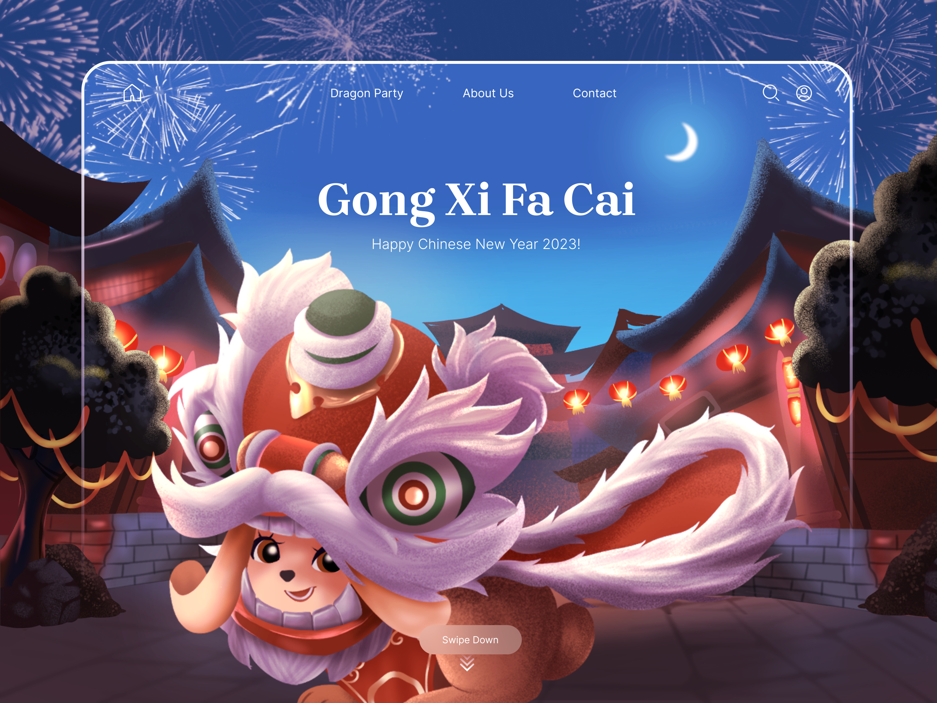 Happy Chinese New Year 2023! 🎊 adobe chinese chinese new year figma graphic design illustration illustrator lunar year rabbit typography ui uiux ux web web display web illustration web ui website website illustration website ui