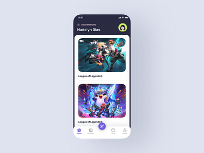 Level up your UX with this collectible-style game app dashboard branding design figma gaming design homepage illustration ui uiux uiux design uiux designer ux welldux