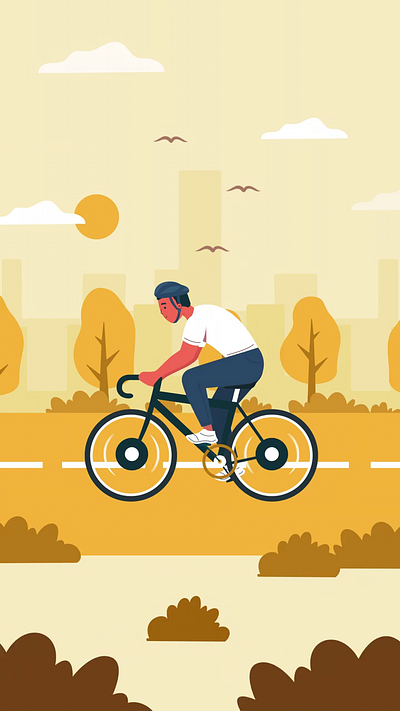 bike race illustration bike race illustration