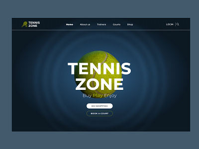 Study Project Tennis zone design ui ux