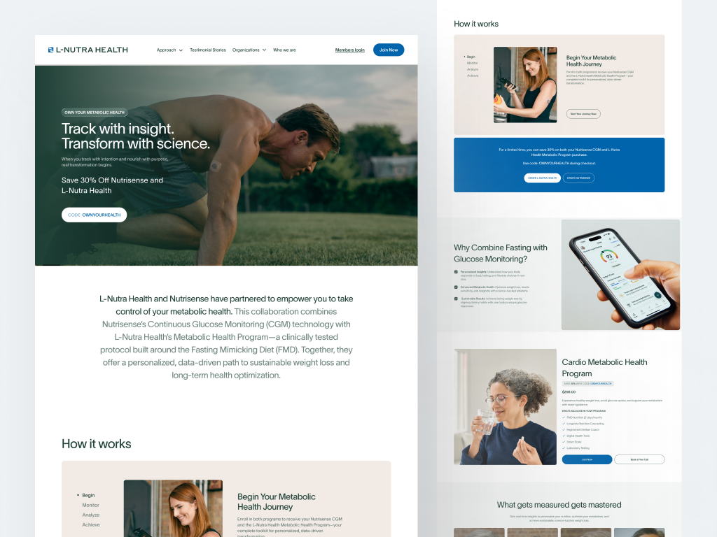 Example of Conversion Focused Landing Page Design