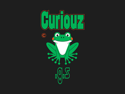 FROG frog graphic graphic design illustration typography