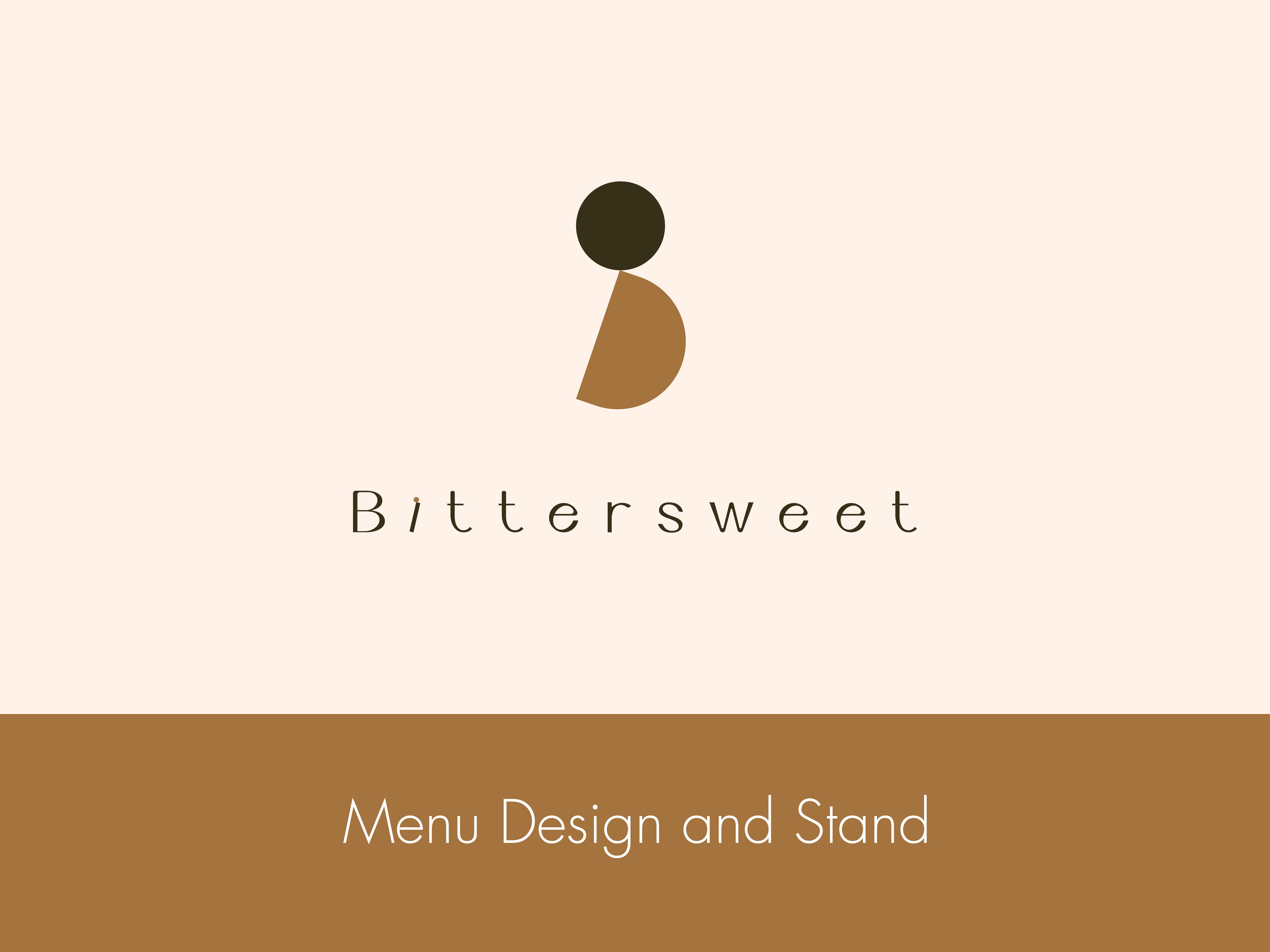 Bittersweet – Bilingual Menu & 3D Stand 3d mockup 3d stand adobe dimension arabic and english menu behance bittersweet cafe mdmeeranqa menu menu bilingual menu design menu stand restaurant restaurantdesign stand table top
