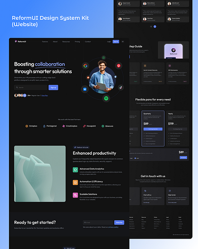 ReformUI Design System Kit website post-02 design design system figma graphic design modern ui ui design
