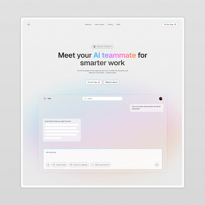 Hero Section [Looma] landing page landing page design saas saas startup startup landing page ui web design