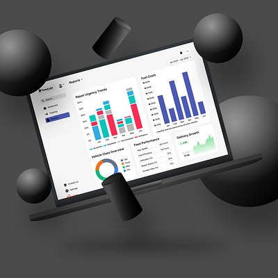 Fleet Management SaaS Dashboard | UI/UX Design saas saas design ui user experience web app