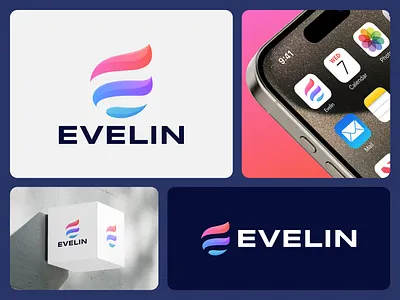 Evelin logo design | Abstract E mark 3d 3d logo abstract logo branding creative logo e letter logo e lettermark e logo evelin logo illustration logo logo animation logo creation logo design logotype minimal logo minimalist logo modern logo typography wordmark