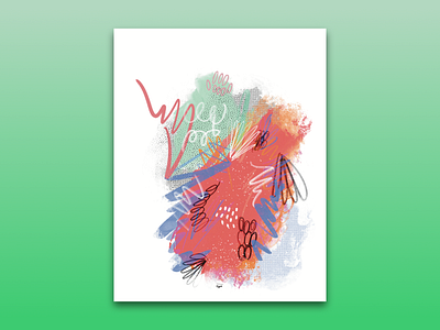 The Small Abstract Poster Series - #02 abstract abstract art abstract artist abstract digital art art design digital art expressionism graphic design postcard poster poster art poster design procreate