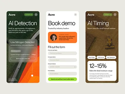B2B AI Website - Mobile ai b2b marketing design