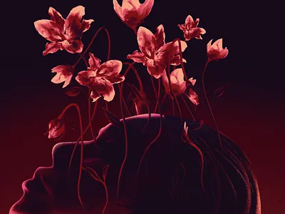 Beautiful People conceptual digital painting fantasy graphic design illustration music mystery plants portrait sci fi woman