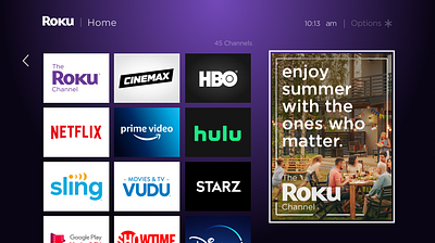 Quiet Summers, Loud Stories: A Campaign Concept for Roku graphic design