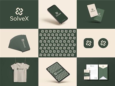Solvex Logo and Branding Design with guidelines brand guidelines brand identity branding custom logo icon identity letters logo logo designer logos minimal minimalist logo presentation s logo
